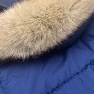 Banana Republic Puffer Coat with Fur Lined Hood